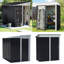 Garden Metal Storage Shed with Shelves