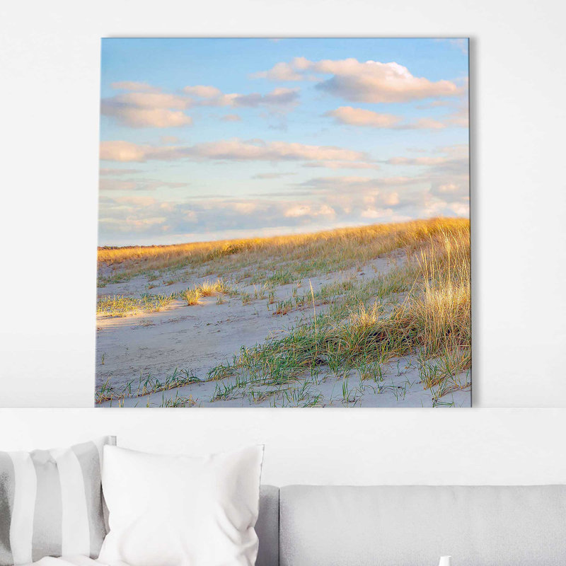 «Grassy Dunes Panorama I» par Brooke T. Ryan - photographie, Toile tendue, H 28 po x l 28 po x P 1,5 po