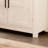 White Wood-Grain Countertop Barn Door Storage Cabinet, Simple Farmhouse Style, Drawer Design For Neat Storage, Also Functions As A Coffee Bar, Suitable For Kitchen And Living Room.-703361811