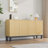 Fluted Credenza Buffet Cabinet with Storage