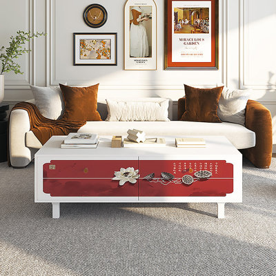 Table basse à motif rétro français