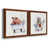 Walnut Framed Canvas