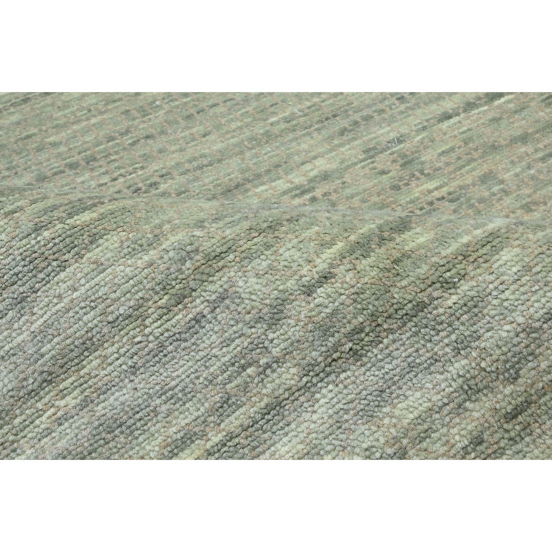 Hand Knotted Area Rug in Light Blue/Natural