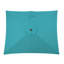 Parasol de patio rectangulaire 6,5 x 10 pi avec manivelle, inclinaison et auvent en polyester résistant aux rayons UV pour la piscine, la cour et le patio (sans base)