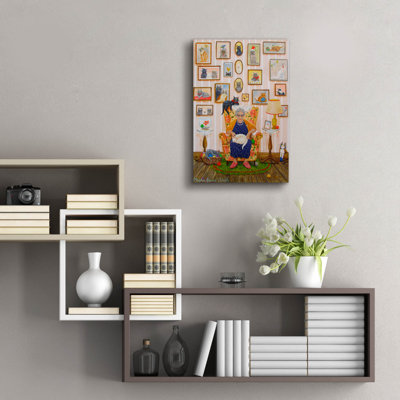  'Cats' by Maria Laura Bratoz Acrylic Glass Wall Art, 16" x 24"