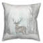  Housse et insert de coussin carré cerf en hiver-1984293845
