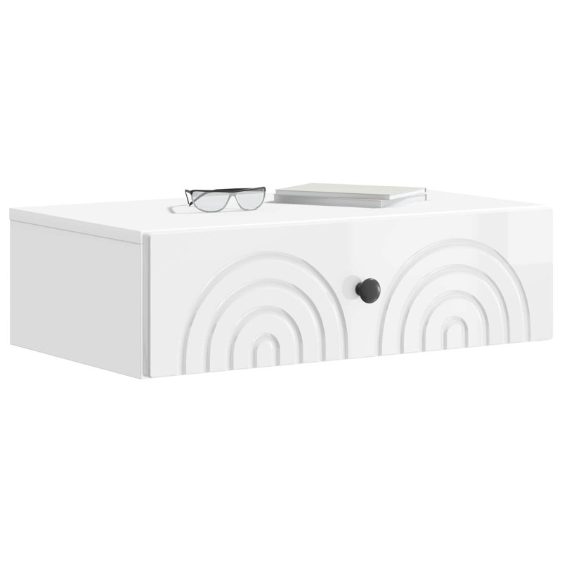 End Table, High Gloss White