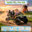 UTV 24v pour enfants avec télécommande parentale, suspension à quatre roues, musique Bluetooth et lumières DEL-126085257