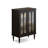Black Solid Wood Rectangular Console Table