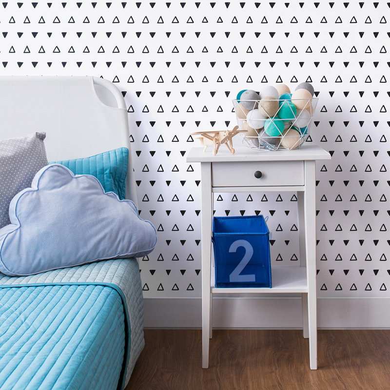 Panneau de papier peint adhésif amovible pour bébé Advait, L 126 po x l 24 po