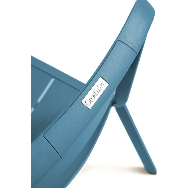 Chaise d'appoint de patio, Bleu