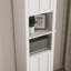 Armoire de rangement pour salle de bain avec 2 portes et 6 tablettes