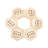 High Quality Solid Wood Hexagon Medal Stands
