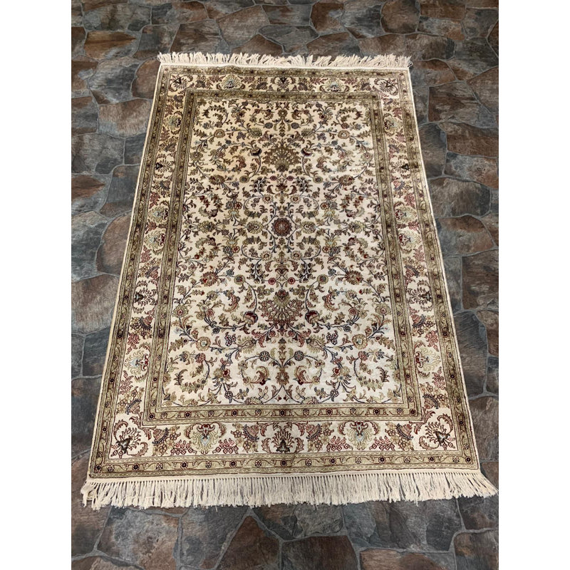 4? x 6? Tapis en soie fait à la main