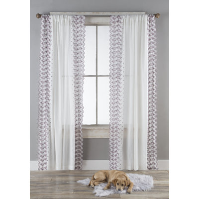 Kalvin Cotton Semi Sheer Curtain Pair