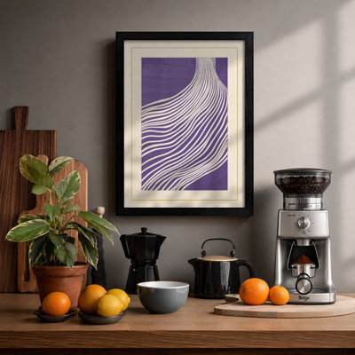 Purple Rhythm Abstract - Print