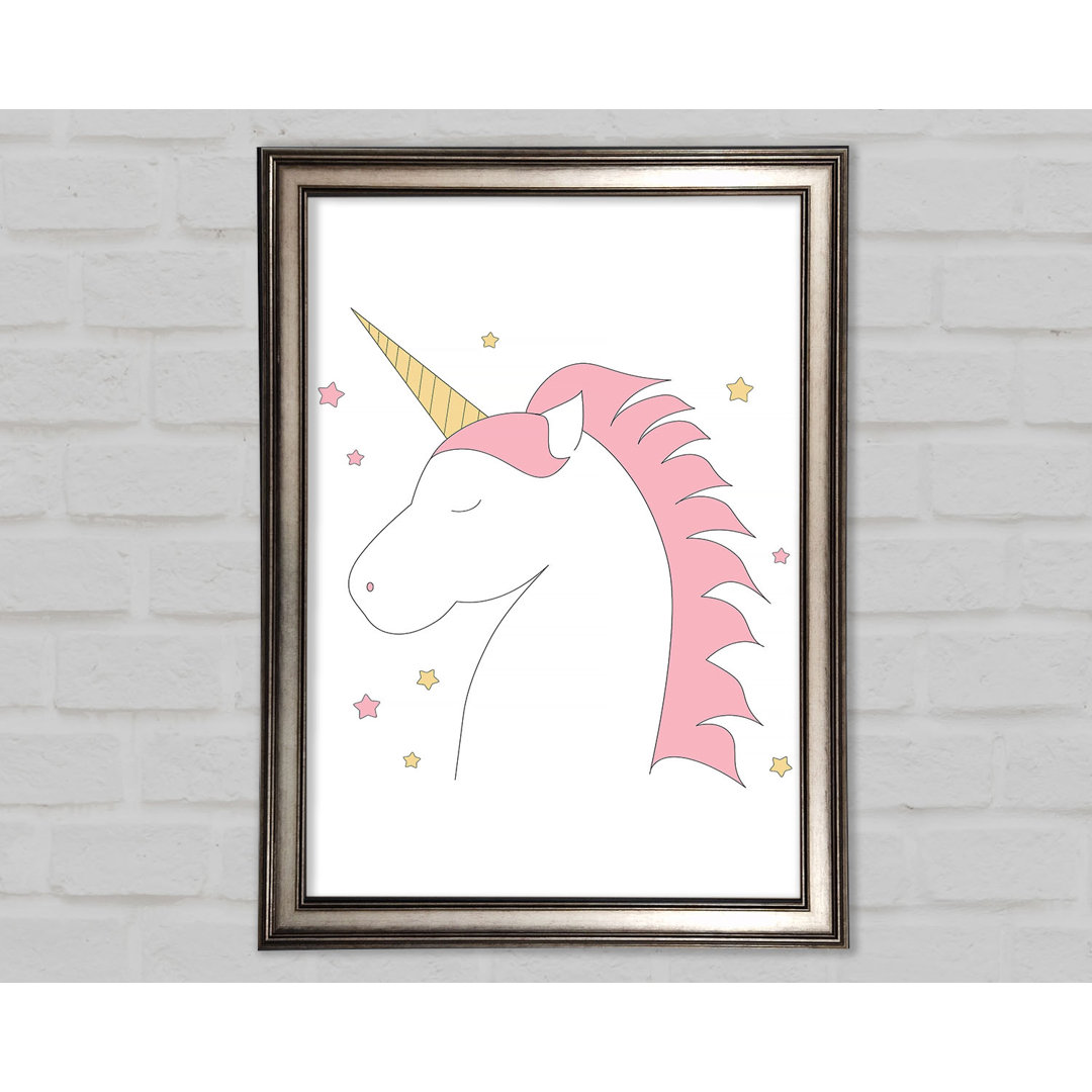 Gerahmtes Wandbild Magical Unicorn