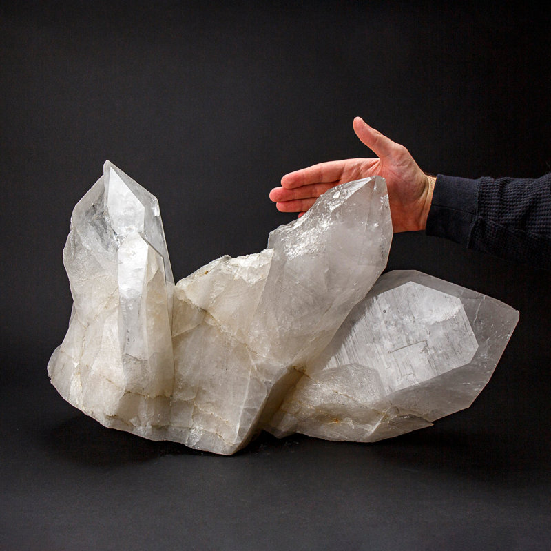 Quartz Crystal Hand Painted Decorative Object