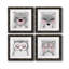 Ours - ensemble de 4 impressions sur toile tendue-406646942-406646943