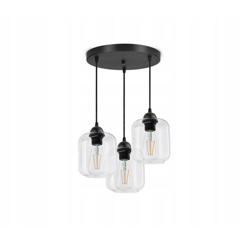 Ryan 3 - Light Cluster Pendant, Transparent