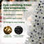 vidaXL Christmas Tree with 300 LEDs with Stand Silver PET-387983605