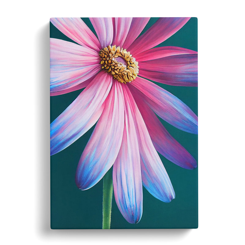 Daisy Flower - Wrapped Canvas, 50cm H x 35cm W x 3cm D