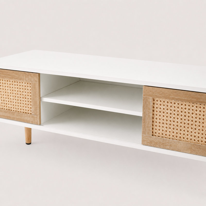 Meuble télé 55 po Meshoppen, White