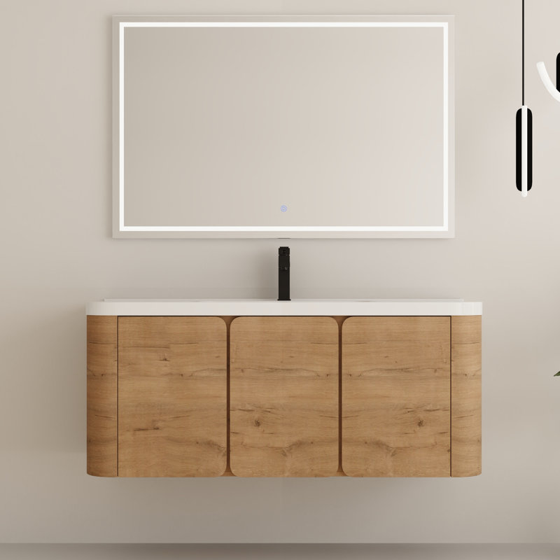 Ensemble de meuble-lavabo simple 48 po avec plateau en résine Ardingly, 48"