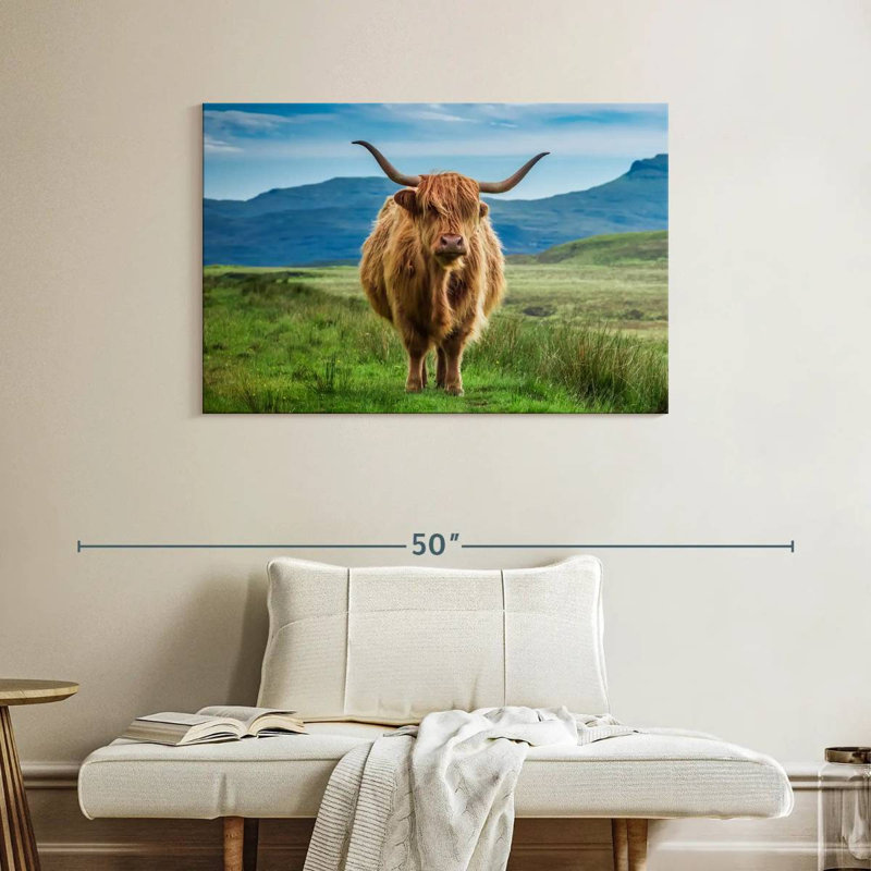 Brampt Irish Highland Cow, 26" H x 39" W