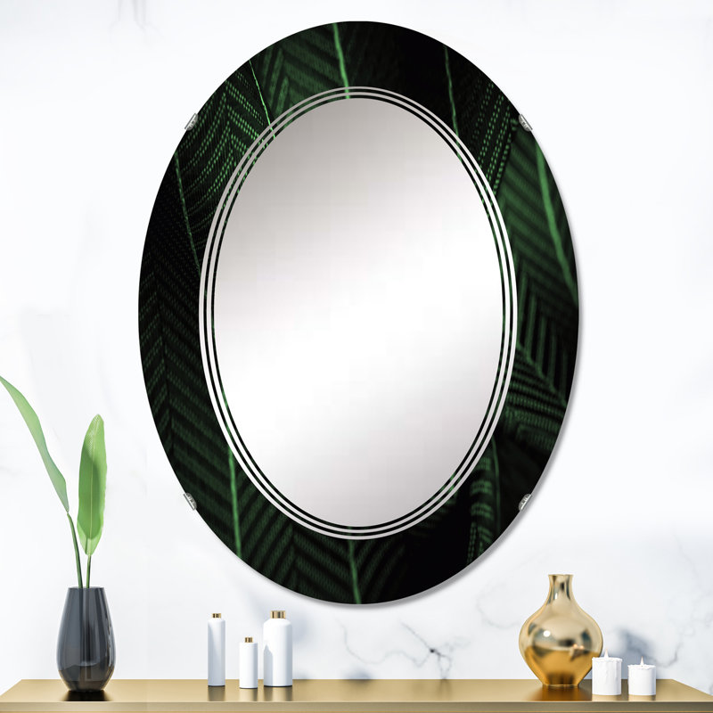 Miroir de salle de bain ovale mural, 36 po x 24 po