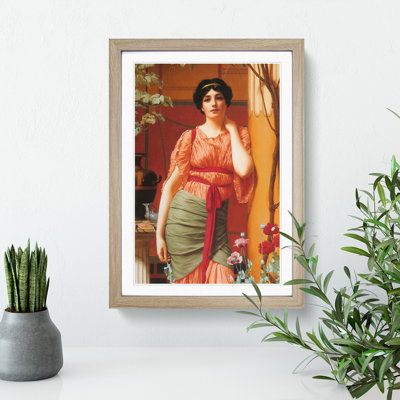 Nerissa by John William Godward - Picture Frame Painting