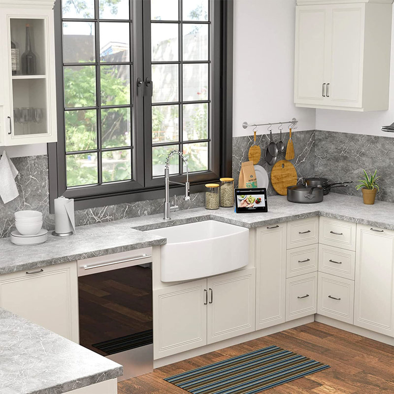 Évier de cuisine de ferme 30 po avec accessoires L 30 po x l 19 po