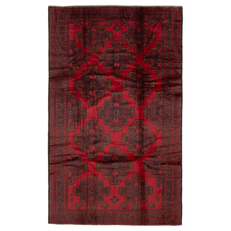 Tapis rouge Teimani 6 pi 2 po x 10 pi 4 po