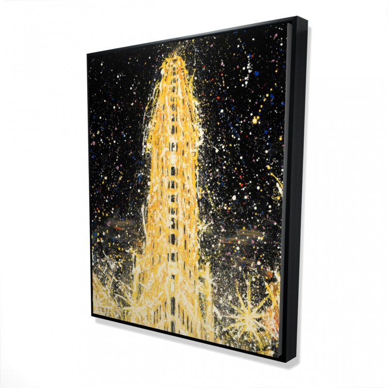 Abstract Flatiron Building Print On Canvas