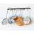 Iron Straight Wall Mounted Pot Rack