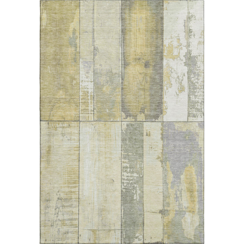 Premium Machine Washable Crestover AMF1877 Geometric Rug, Rectangle 10' x 14'