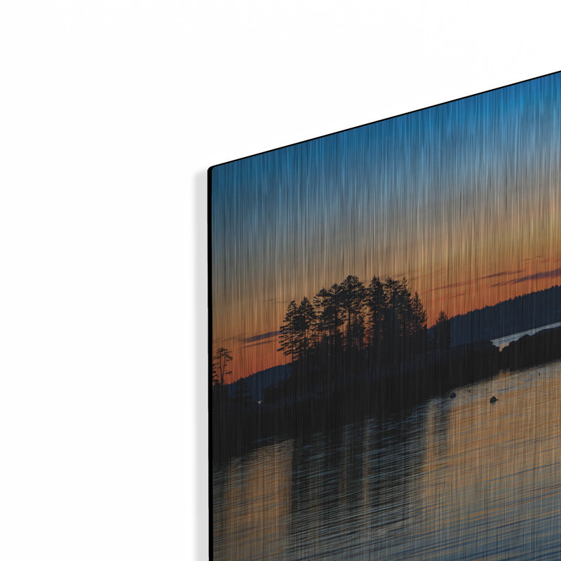Mur en métal «Twilight In Five Islands Harbor» par Rick Berk, H 12 po x l 16 po
