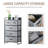 Vertical Metal Dresser with 5 Drawers