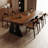Solid wood rectangular pine dining table-2041895658