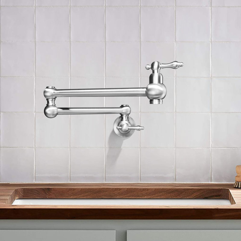 Robinet remplisseur avec accessoires, Nickel brossé