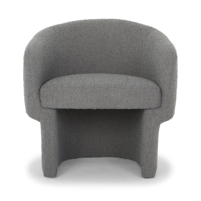 Fauteuil demi-tonneau l 27,5 po, Gris anthracite