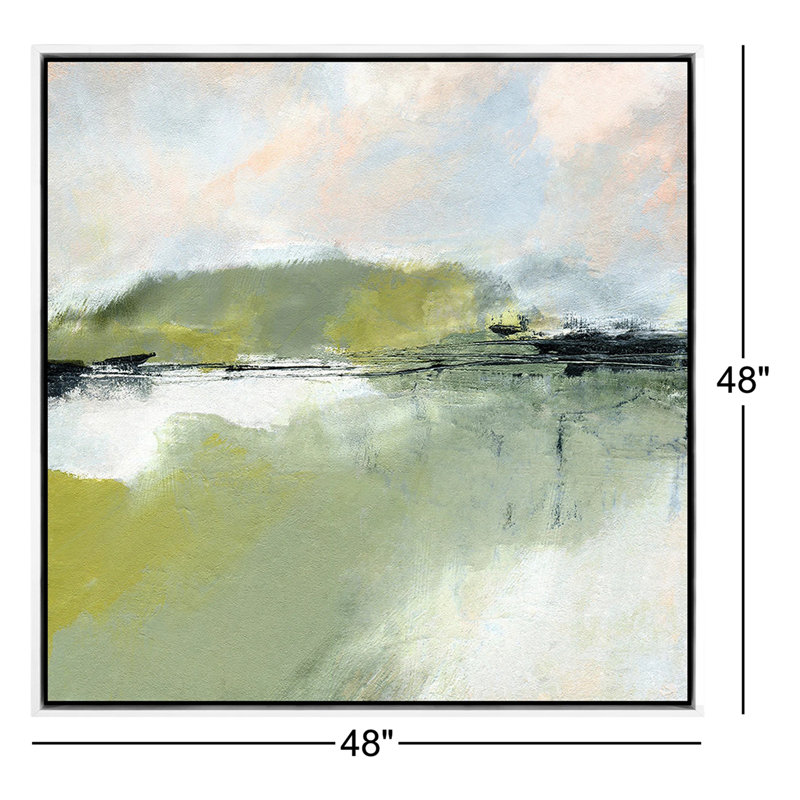 Savor Print by Melanie Biehle, White Maple Framed, 48" H x 48" W