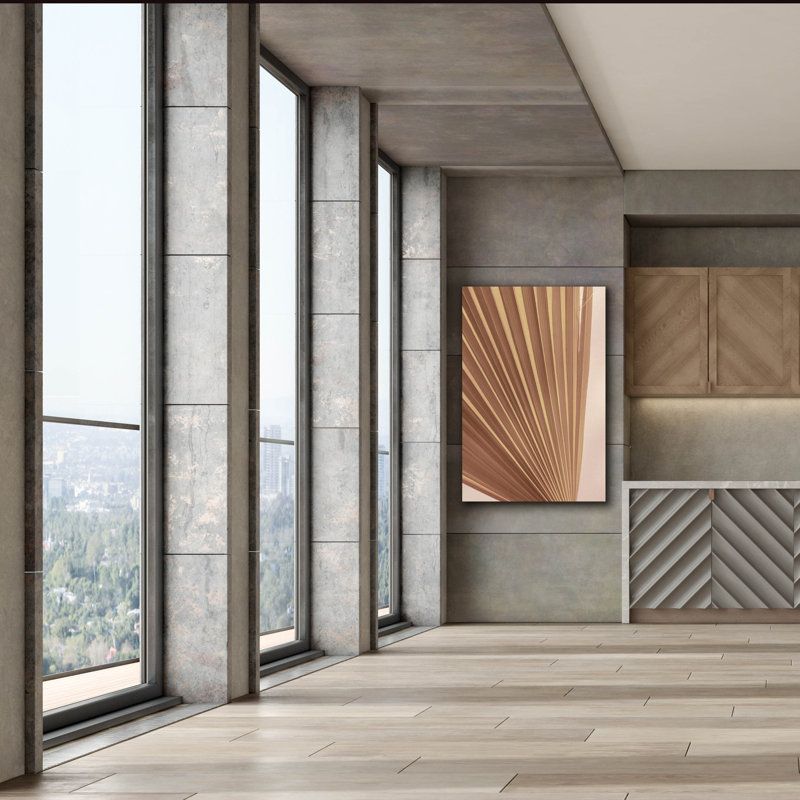 Art mural sur toile Ebern Designs «Pastel Fan 2» par Ian Winistanley, H 60 po x l 40 po x P 1,5 po