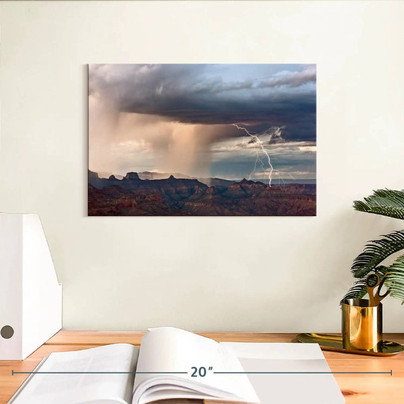 Alvord Grand Canyon Lightning Storm, 8" H x 12" W