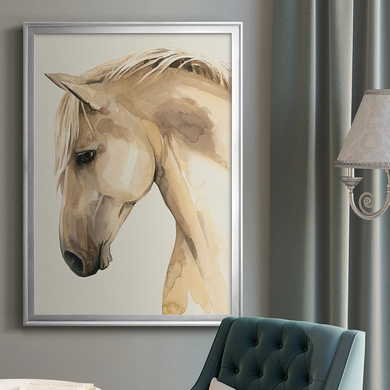 Golden Palomino II - reproduction de cadre photo simple, H 24,5 po x l 18,5 po x P 1,25 po, Argent