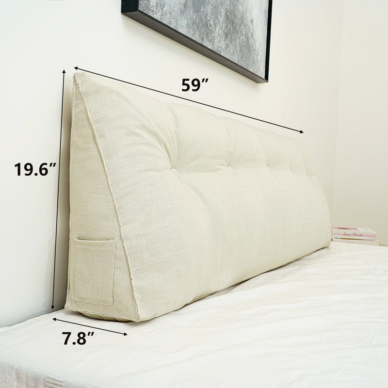 Coussin Borendy, Beige