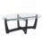 Elegant Oval Glass Coffee Table With Tempered Glass Top,-69950195-92181723
