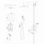 Pomme de douche double - Système de douche carré mural de 10 po avec valve brute-129420256