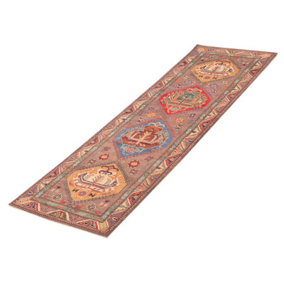 Tapis de couloir unique en laine noué à la main 2 pi 8 po x 8 pi 11 po Brandolyn