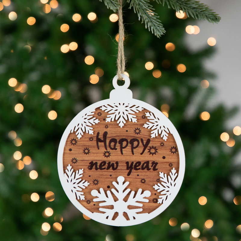 7'' Wood Holiday Shaped Ornament